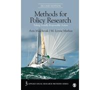 Ann Majchrzak M. Lynne Markus Methods for Policy Research (Tascabile)