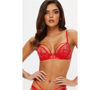 Ann Summers Ariel Non Imbottita Plunge Bra con Ferretto IN Rosso (fmn25-4)