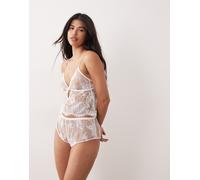 Ann Summers - Availing - Canotta da sposa color avorio-Bianco L