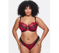 Ann Summers Coppe Grandi - Endless Attraction - Reggiseno scollo profondo non imbottito rosso/nero 32E
