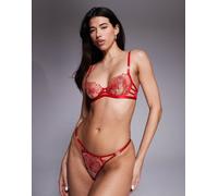 Ann Summers - Incensing - Reggiseno a balconcino rosso senza imbottitura 36B