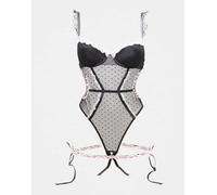 Ann Summers - Locked On Love - Body nero senza tassello XXL