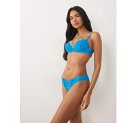 Ann Summers - Slip brasiliano in pizzo blu acceso 50