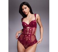 Ann Summers - Sweet Romance - Body in pizzo bordeaux-Rosso S