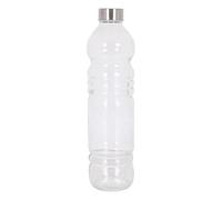 Anna 63502 Bottiglia Vetro con Tappo Metallizzata, 1 L, 8 x 31 cm