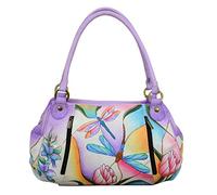 Anna by Anuschka 8064, Borsa a Volant-Vera Pelle-Libellula vetrata Donna, Einheitsgröße