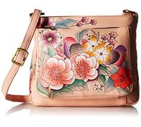 Anna by Anuschka Borsa a mano da donna, in vera pelle, grande, con cerniera e scomparto multiuso, Giardino vintage, Einheitsgröße