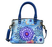 Anna by Anuschka - Borsa a mano in vera pelle, (Summer Bloom Blue), Taglia unica