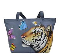 Anna by Anuschka Borsa Tote Grande da Donna in Vera Pelle, Tigre Reale, Taglia Unica