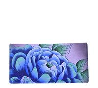 Anna by Anuschka Pochette da donna in pelle dipinta a mano - Precious Peony Melanzana, taglia unica
