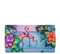 Anna by Anuschka Three Fold Wallet, Portafoglio da Donna a Tre Pieghe