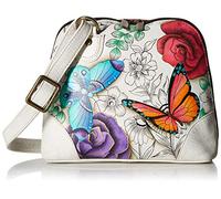 Anna by Anuschka Organizer da Donna in Pelle Dipinta a Mano con Scomparti Multipli, Opera d'Arte Originale, Paradise Floreale, Taglia Unica