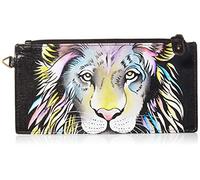 Anna by Anuschka Women's Hand Painted Genuine Leather Organizer Wallet - Lion Pride