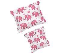 Anna Cowper 2 borse cosmetiche tascabili per borse, piccola borsa per il trucco in pelle, portatile, senza cerniera, portamonete e gioielli, farfalla del viole del pensiero, Multicolore 13, Small and