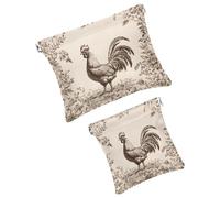 Anna Cowper 2 borse cosmetiche tascabili per borse, piccola borsa per il trucco in pelle, portatile, senza cerniera, portamonete e gioielli, motivo cane oceano, Multicolore 5., Small and Large, Art