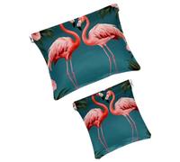 Anna Cowper 2 piccole borse per il trucco per borsa, racchetta da tennis tascabile, borsa cosmetica da spremere, mini borsa portatile da viaggio per trucco da donna, Multicolore 11, Small and Large,
