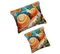 Anna Cowper 2 piccole borse per il trucco per la borsa, borsa cosmetica colorata a forma di colomba da spremere, mini borsa portatile da viaggio per il trucco da donna, Multicolore 14., Small and