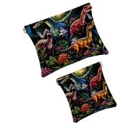 Anna Cowper 2 piccole borse per il trucco per la borsa, borsetta colorata con libellule tascabili, trousse da spremere, mini borsa portatile da viaggio per il trucco da donna, Multicolore 6., Small