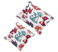 Anna Cowper 2 trousse tascabili per borse, piccola borsa per il trucco in pelle, portatile, senza cerniera, portamonete, gioielli, varie esche da pesca, Multicolore 7, Small and Large, Moda