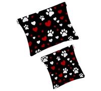 Anna Cowper Borsa cosmetica tascabile per borse, piccola borsa per il trucco in pelle, portatile, senza cerniera, portamonete e gioielli, motivo: polpo oceano, Multicolore 15., Small and Large, Art