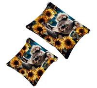Anna Cowper Borsa cosmetica tascabile per borse, piccola borsa per il trucco in pelle, portatile, senza cerniera, portamonete e gioielli, motivo: nebulosa dell'universo, Multicolore 6., Small and