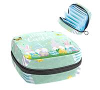 Anna Cowper Borsa per tovaglioli igienici con gnomi pasquali, uova e farfalle, sacchetti mestruali femminili per coppette mestruali per allattamento, sacchetti per tamponi, borsa portatile per donne e
