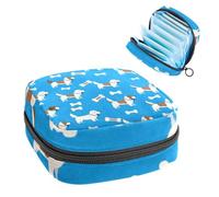 Anna Cowper Borsa portaoggetti per assorbenti con ossa di cani, sacchetti per coppette mestruali femminili, per allattamento, sacchetti per tamponi, borsa portatile per le mestruazioni, per donne,