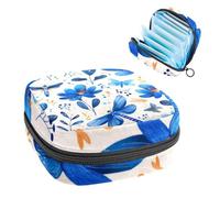 Anna Cowper DragonfliesFlowers - Borsa per assorbenti mestruali femminili, per coppette mestruali e assorbenti, portatile, ideale come regalo per donne e ragazze