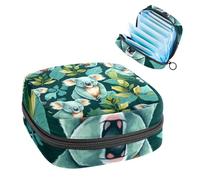 Anna Cowper Koala Foglie Verdi Tovagliolo Sacchetto di Stoccaggio Sacchetto Femminile Mestruale Coppette Infermieristica Pad Holder Tampon Borse Portatile Periodo Borsa per Donne Ragazze Adolescenti