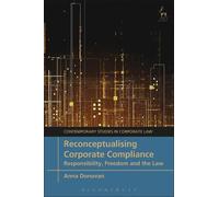 Anna Donovan Reconceptualising Corporate Compliance (Copertina rigida)