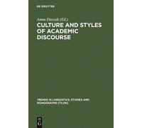 Anna Duszak Culture and Styles of Academic Discourse (Copertina rigida)