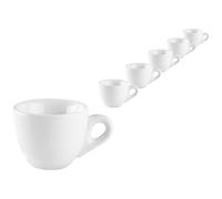 Anna Flowers Set 6 Tazzine Tazze Servizio Da Caffè Bianche Ceramica Espresso Colazzione Bar