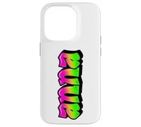 Anna Graffiti Nome Personalizzato Verde Rosa Donne Ragazze Custodia per iPhone 14 Pro