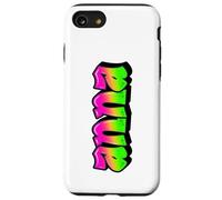 Anna Graffiti Nome Personalizzato Verde Rosa Donne Ragazze Custodia per iPhone SE (2020) / 7/8