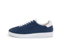 Anna Kern Suny Dance 7405 - Sneaker da uomo in pelle scamosciata, blu e bianca, larghezza regolare, suola in PU su tutta la lunghezza, suola intermedia rimovibile, multilarghezza, Blu, Bianco, 48 EU
