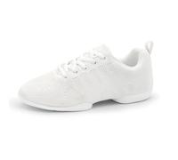 Anna Kern Suny, scarpe da ginnastica da uomo 4060 Bold - Knit Bianco - Larghezza normale - tacco da 1 cm - Suola in PU divisa, bianco, 44 EU