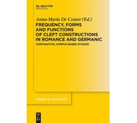 Anna-Maria De C Frequency, Forms and Functions of Cleft Const (Copertina rigida)