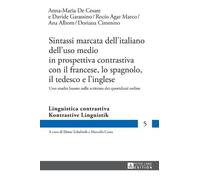Anna-Maria de C Sintassi marcata dell'italiano dell'uso medio (Copertina rigida)