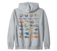 Anna Maria Island Florida Colorato Pesce Design Felpa con Cappuccio