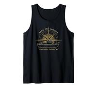Anna Maria Island, Florida, Seas The Moment, Disressed Design Canotta