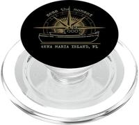 Anna Maria Island, Florida, Seas the Moment, Disressed Design PopSockets PopGrip per MagSafe