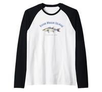 Anna Maria Island Florida Snook Fishing Design Maglia con Maniche Raglan