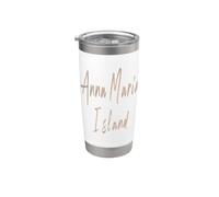 Anna Maria Island Florida Vintage design elegante Bicchiere termico in acciaio inox doppia parete