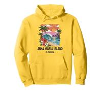 Anna Maria Island Spiaggia Tropicale Souvenir Vacanza Regalo Felpa con Cappuccio