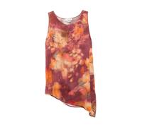 Anna Molinari - Canotta Fnt Fiori Arancio - - Tops - Donna - Rosso - M
