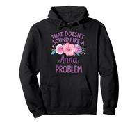 Anna Personalized Cute Flower Girls Anna Name Felpa con Cappuccio