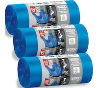 Anna Sacchi Sacchi Giardinaggio Sacchi Giardino Resistenti e con Manici Sono Verdi e Una Capacità 60 Litri Confezione da 60 Pezzi Ideali per Uso Quotidiano Giardinaggio Riciclata con Uno Spessore