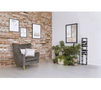 ANNA SCAFFALE PORTAVINI 12 BOTTIGLIE DA APPOGGIO E DA APPENDERE A PARETE IN METALLO NERO 25x135CM