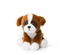 Anna Squadra Peluche Boxer Cane 15cm Realistico Peluche Animali Impagliati