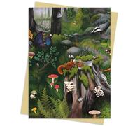 Anna Stead Deep in the Forest Greeting Card Pack: Pack of 6 Blank Inside and Shrink-wrapped With a Gold Envelope